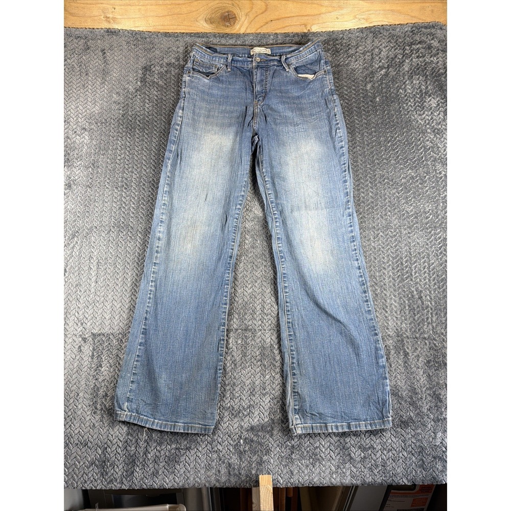 Levi's 512 Classic Slim Tapered Jeans Dark‎ Wash Denim Womens Size 12M